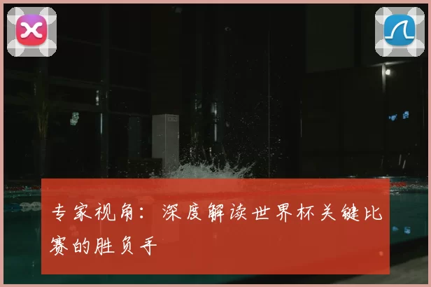 专家视角：深度解读世界杯关键比赛的胜负手