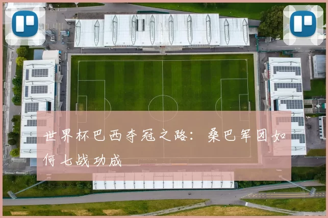 世界杯巴西夺冠之路：桑巴军团如何七战功成